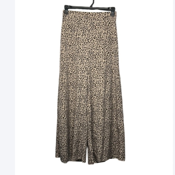 SHEIN Leopard Print High-Waisted Flowy Pants – Size M - Picture 2 of 10